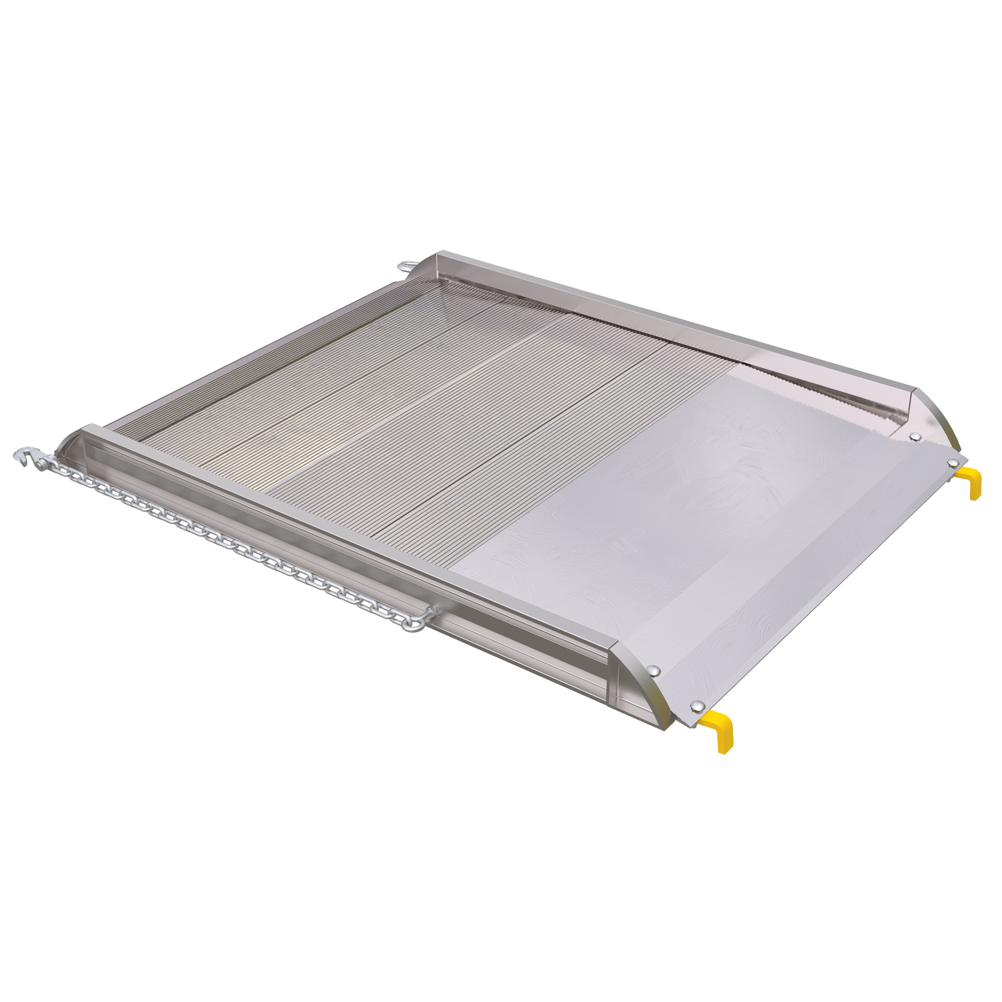 Vestil Aluminum Walk Ramp - 48in., 3000-Lb. Capacity, Non-Skid Surface, Model# AWR-38-4B